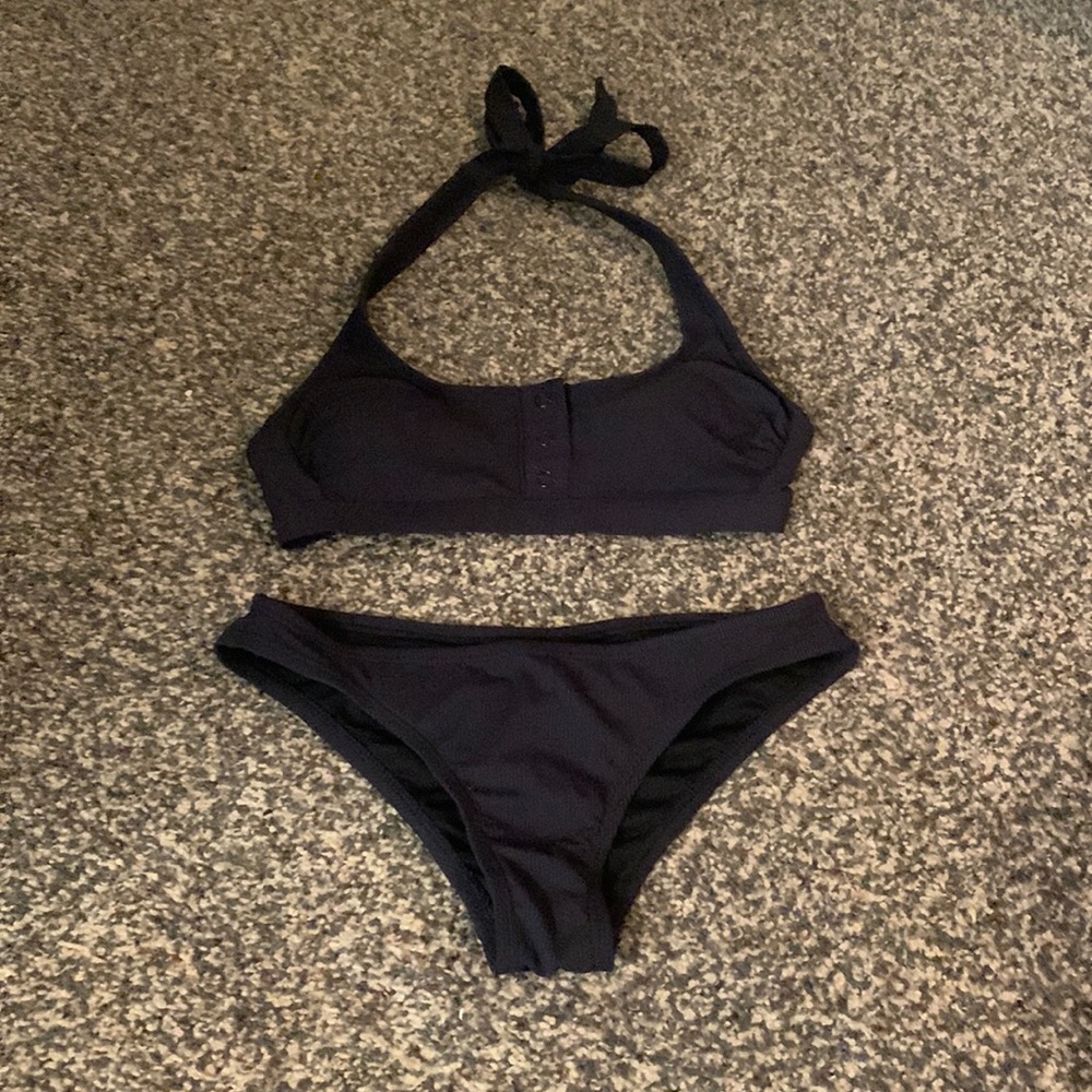 black bathing suit